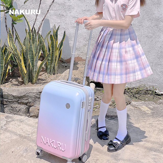 NAKURU Temperament Super Fairy Purple Silent Luggage Women's 24-inch Universal Wheel Trolley Case High-Looking Box 20