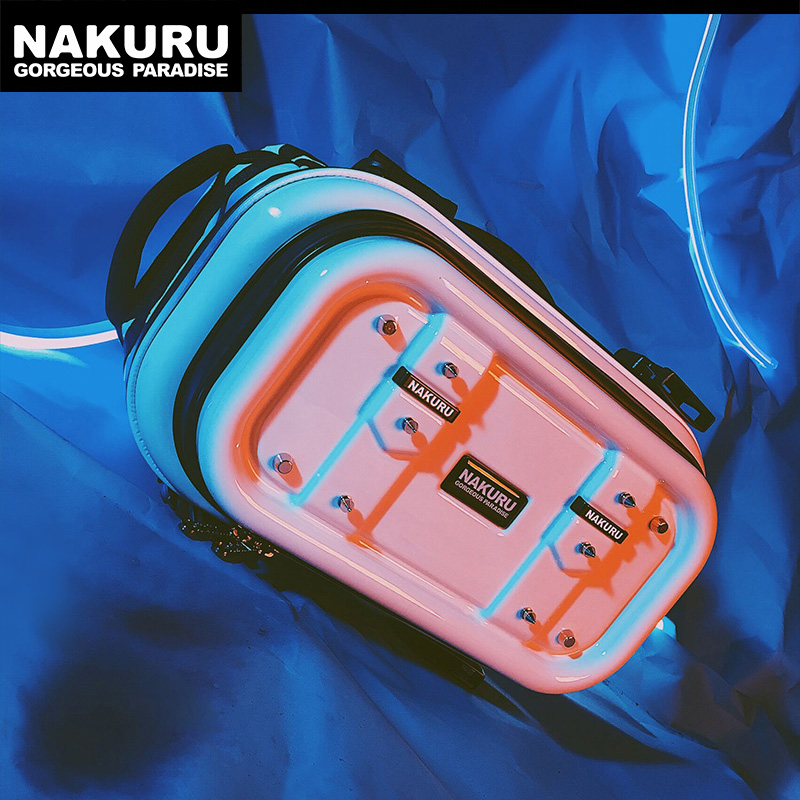 NAKURU Tide Cards Double Shoulder Bag Men's Fitness Package Fashion Casual Bag bag Girl Ins Wind Travel bag