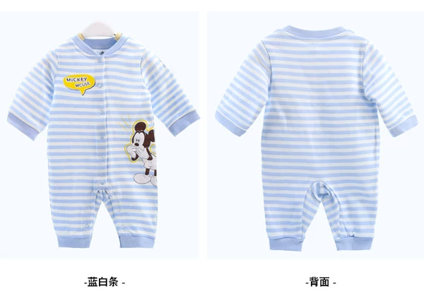 Disney babyiesies cotton ra mắt quần áo nam và nữ Cáp Nhĩ Tân kho báu quần áo leo núi 0-3-6-18 tháng quần áo trẻ em