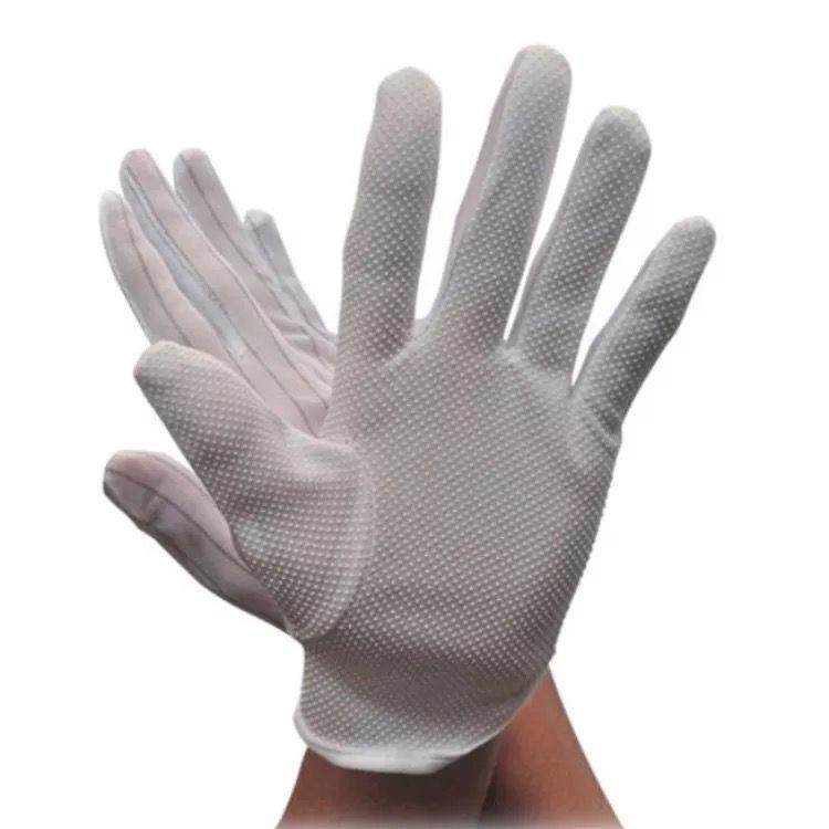 Wetters ESD spot plastic anti-slip gloves non-slip gloves spot plastic gloves anti-slip gloves protective anti-slip gloves