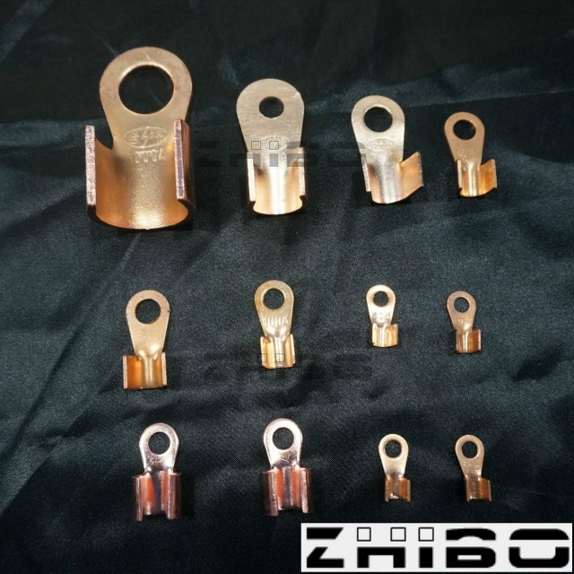 Zhibo open terminal 10A terminal nose open nose cold-pressed terminal wire nose copper nose 1000 packs