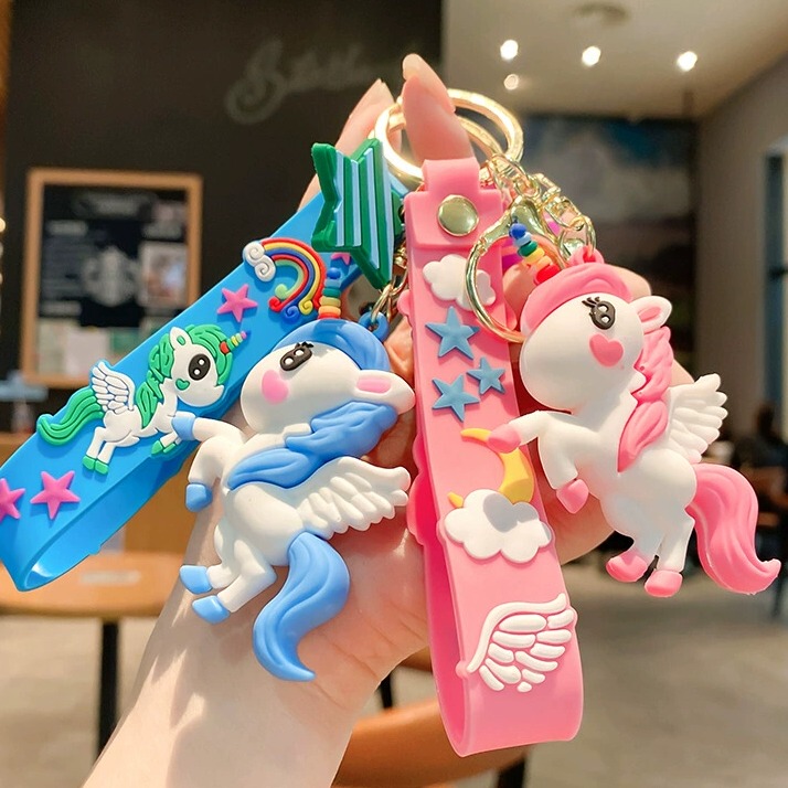 Cartoon Rainbow Horse Unicorn Keychain Student School Bag Cute Pony Pendant Bag Accessories Ins Small Gift Cartoon Rainbow Horse Unicorn Keychain Student School Bag Cute Pony Pendant Bag Accessories Ins Small Gift