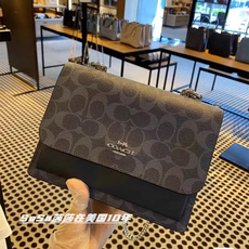 Сумка Сумка бак 美国现货适用于coach蔻驰女包klare翻盖风琴包单肩手提链条小方包