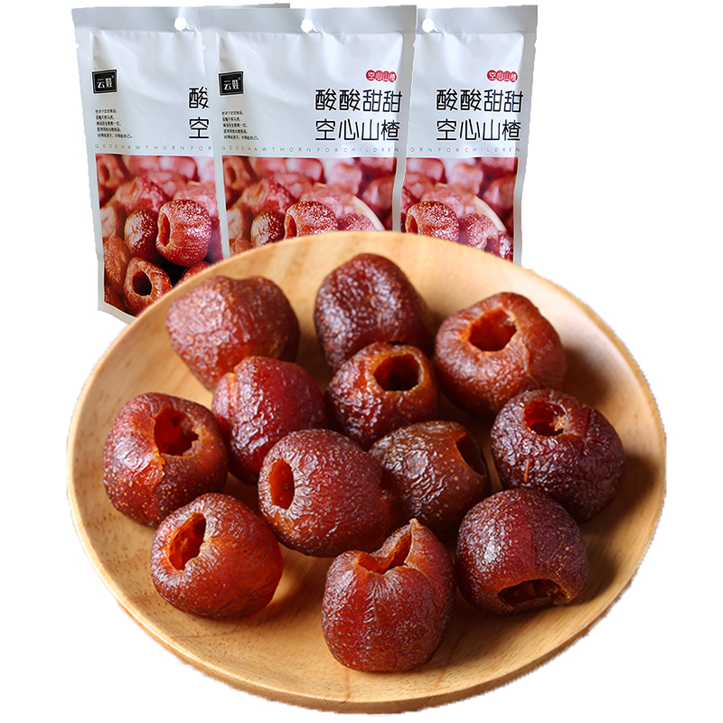 Yunva hollow hawthorn snacks ready-to-use seedless mountains Chagandry fruits Preserved Foods Casual Children Small Packaged Hawthorn Balls