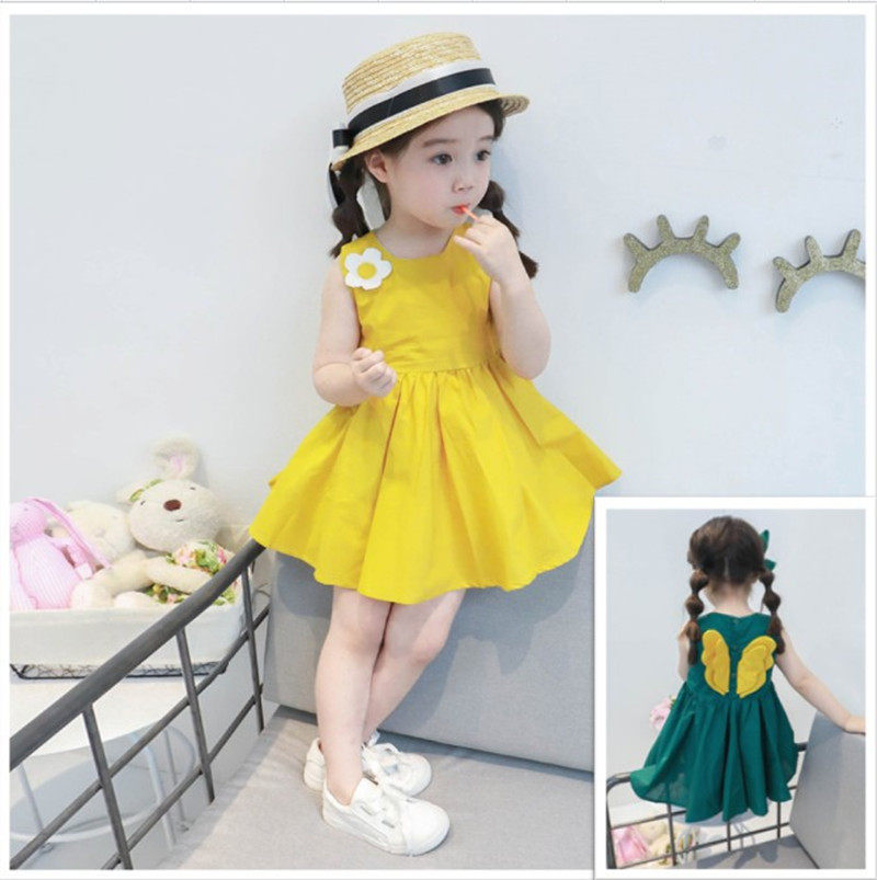 Ochoaly Princess Dress Little Girl Foreign Pie Birthday Summer Han Edition 2022 New Women's Baby Summer Dress Ocean Dress
