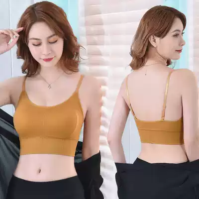 Spring and summer thin chest wrap seamless beauty back sling underwear female students Japanese vest without steel ring bra bra chest gathering