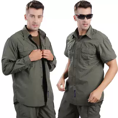 Spring and summer outdoor 511 quick-drying tactical shirt detachable sleeve tooling breathable training instructor long sleeve quick-drying shirt male