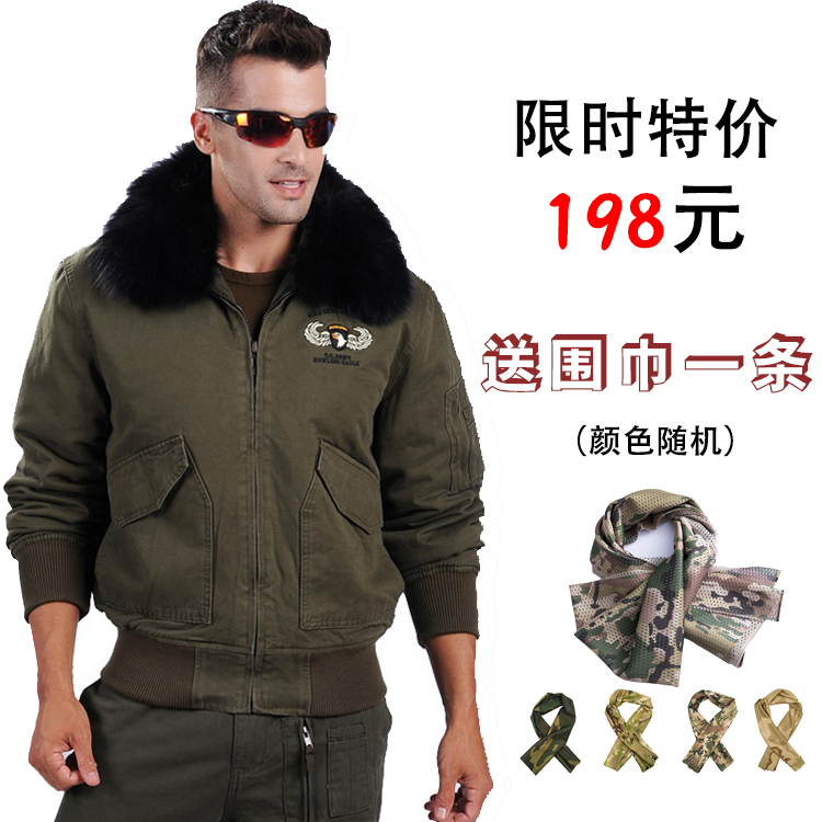 Winter military fans thickened US military flight jacket 101 Airborne Division Thickened Outdoor Warm Special Soldier Tactical Jacket