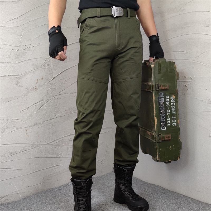 Military fan pants Outdoor special soldier wear-proof and scratch-resistant work training pants casual multi-pocket pants pure cotton workwear pants Tactical pants
