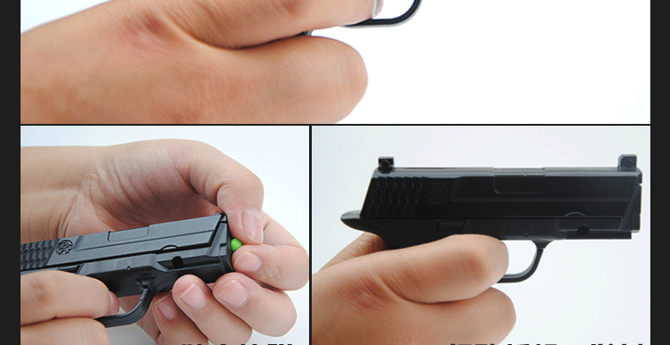 War sói 2 với súng đồ chơi bán hợp kim súng mềm đạn súng ngắn đồ chơi trẻ em quà tặng Glock để gửi đạn đồ chơi cho trẻ 2 tuổi