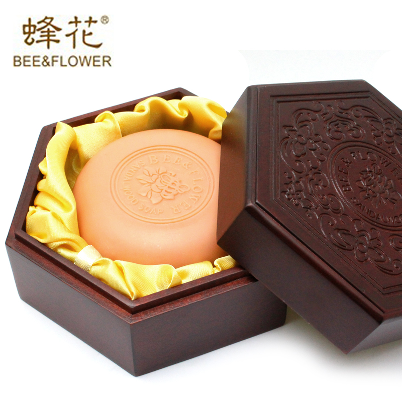 上海 蜂花 礼品檀香皂 中华沐浴香皂 手工皂 柚木 礼盒装 送礼品