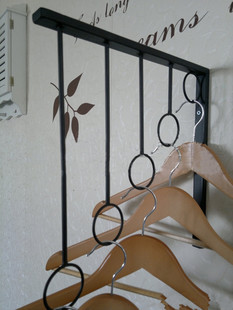 Iron Art Clothing Rack Hanging Clothes Hanger Clothing Display Rack Upper Wall Clothing Hanging Rack