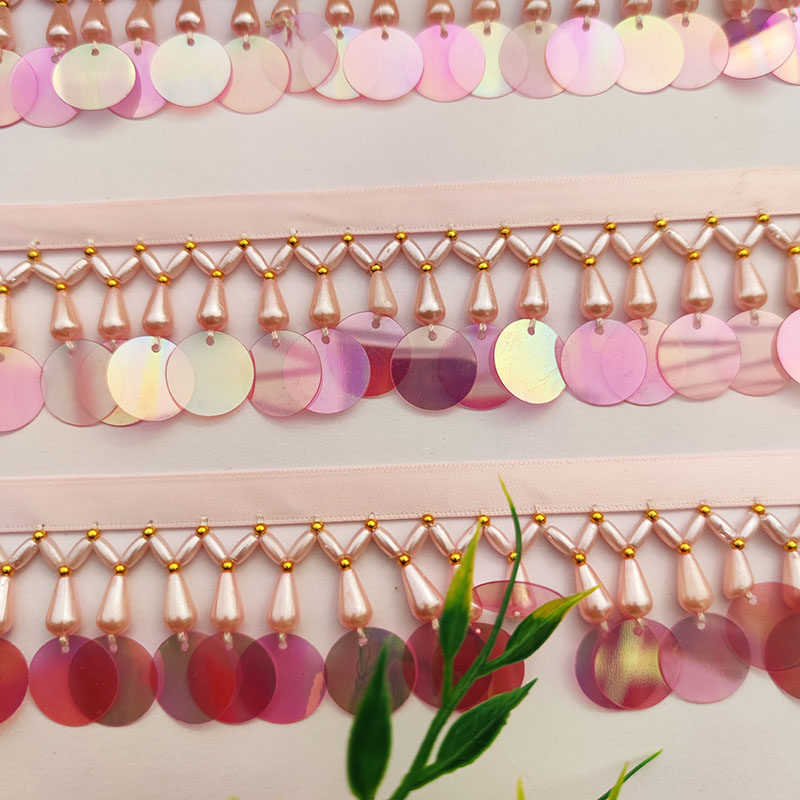 New clothing Decorative Accessories Small Bubble Beads cross-flow Suflorian lace white pink direct shock low price