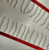 Handmade beaded with tassel red strap AB beads plus silver powder beads cheongsam wedding lace factory direct silver
