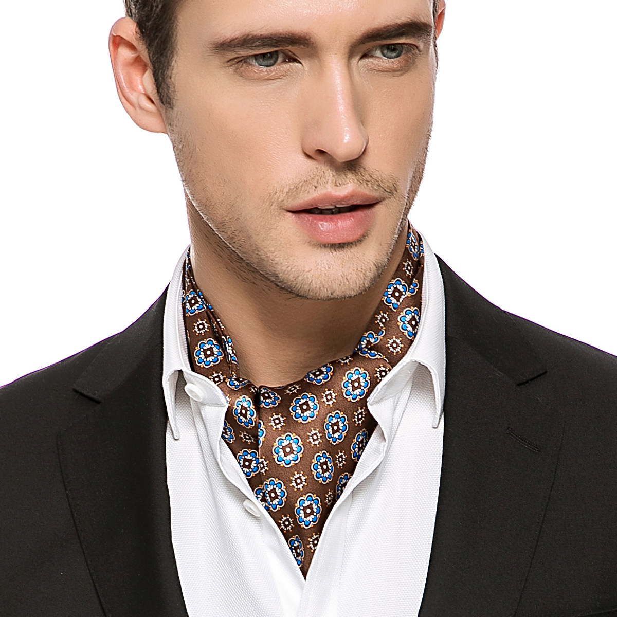 de lisle double faced silk men's scarf winter suit shirt rectangle ...