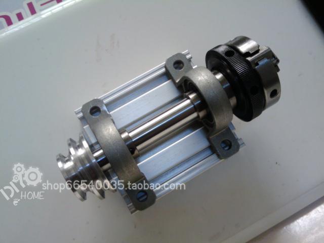 Simple lathe spindle diy lathe small spindle with outer diameter 15mm coarse 8 5mm through hole hollow spindle