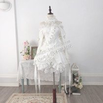 Wrinkled Hell cos Rose Girl Doll Snow Flower Qijing cosplay white