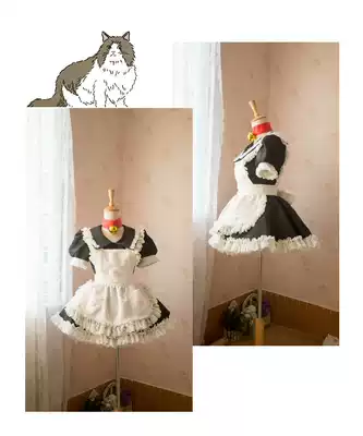 (Fold hell) Jade algae former cos Jade algae Meow FATE COS maid dress COSPLAY