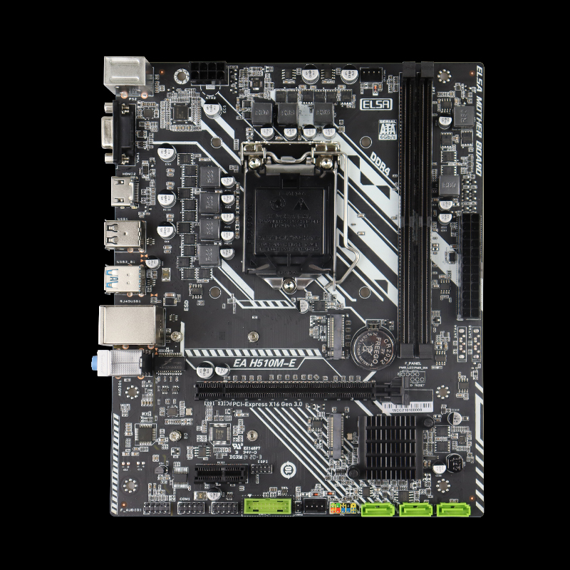 New spot Elsa motherboard H510M-E supports 1011 generation I3I5I7 processor 1200 with VGAHDMI