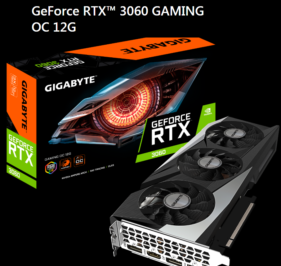Gigabyte RTX3060 графическая карта N3060EAGLE OC Falcon Eagle Gaming OC Snow Eagle Wind Demon 12G