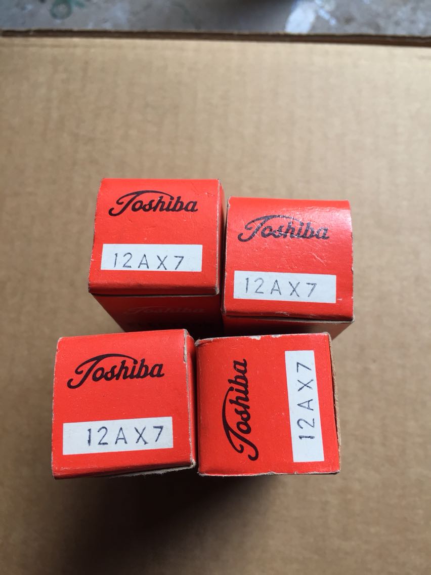 Japan Toshiba original box 12AX7 straight generation ECC83