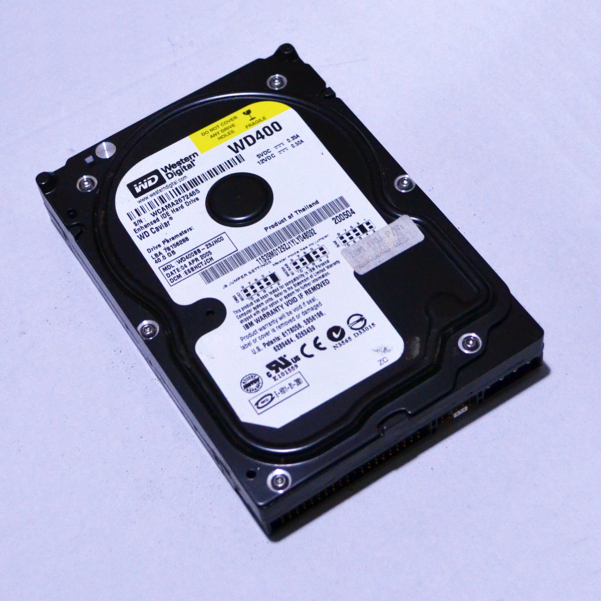 Western WD400 40G 80G Blackpan IDE Parallel Port Hard Disc Hitier 40G 80G Parallel Port IDE Hard Disc
