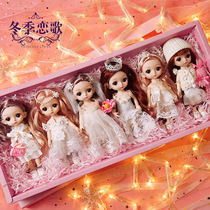 Dreamy cute simulation doll toy set girl hair joint movable dress up 3 years old 5-9 princess gift