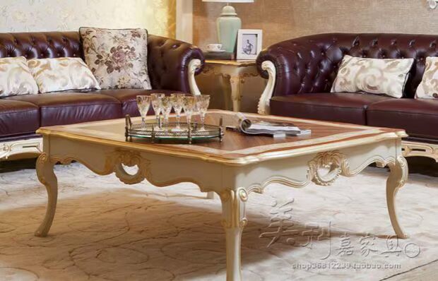 Sofa Mỹ Châu Âu sofa gỗ rắn da chạm khắc nội thất biệt thự phòng khách kết hợp nhà máy trực tiếp tùy chỉnh - Bộ đồ nội thất ghế sofa giá rẻ