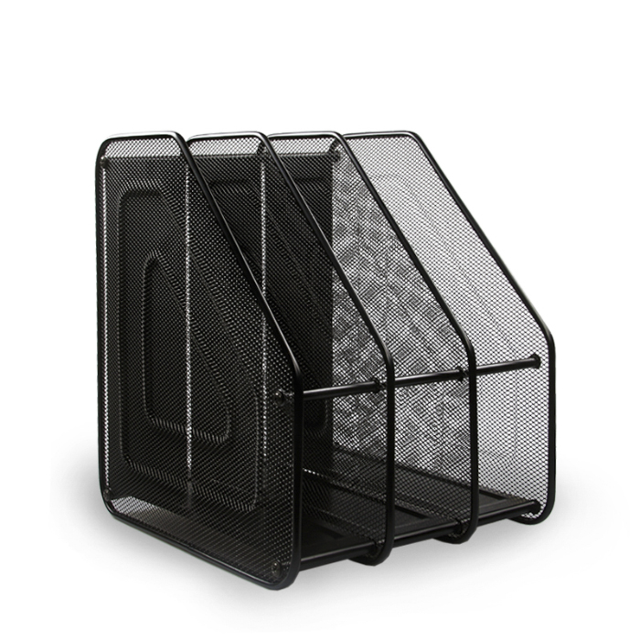 Desk Face Document Rack Metal Iron Mesh Containing Shelf Creative Multilayer Information Shelf Mesh Tribale Information Frame Thickening