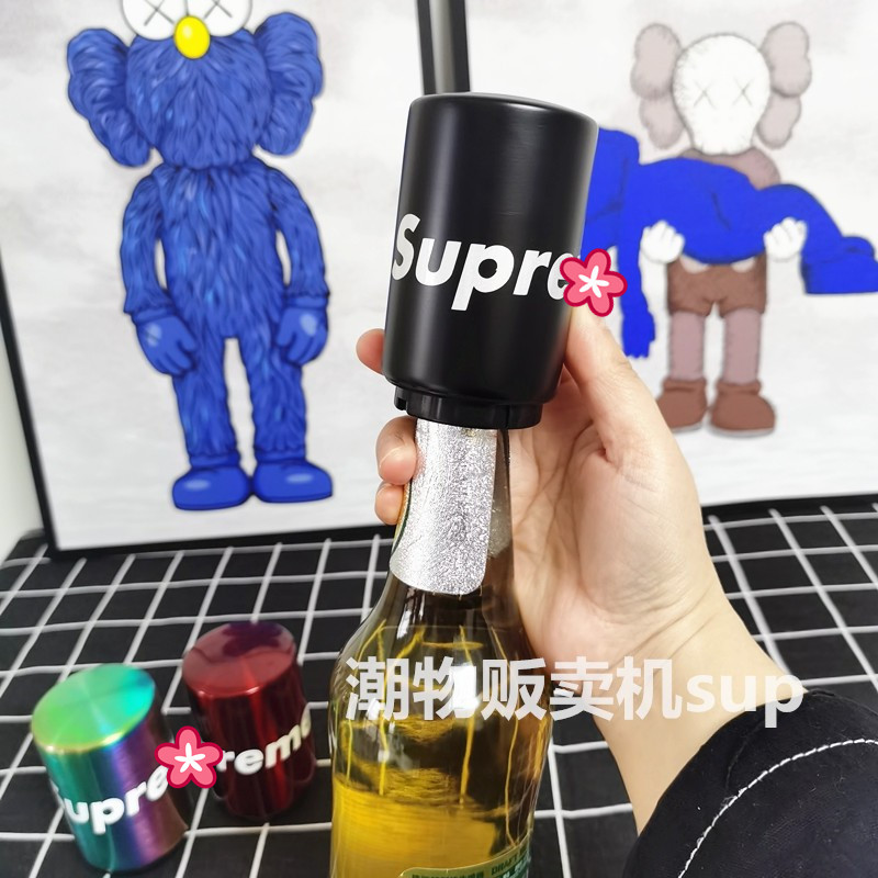 Tide stainless steel beer bottle opener creative in press pumps pub KTV bottle cap to send gift