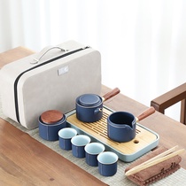 Travel kung fu tea set home carrying case outdoor tea single person fast k Cup Japanese small set of tea