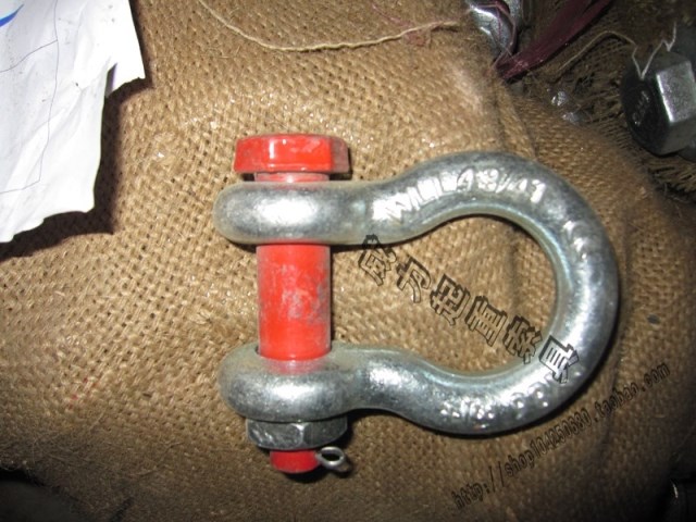 Special promotion G2130 American die forging shackle Bow lifting shackle Heavy connecting buckle Lifting buckle 6T8T