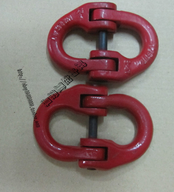 Hoisting chain connection buckle safety double ring buckle chain connector hoisting butterfly buckle 1.2-32 tons
