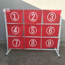 Football fun nine-palace grid goal push shooting trainer Positioning shooting penalty game Activity game Outdoor