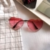 Harajuku Wind Ocean Tablet Retro Kính râm tình yêu Wild Soft Girl Trong suốt Tình yêu Gradient Mát Kính mát kính râm cận Kính đeo mắt kính
