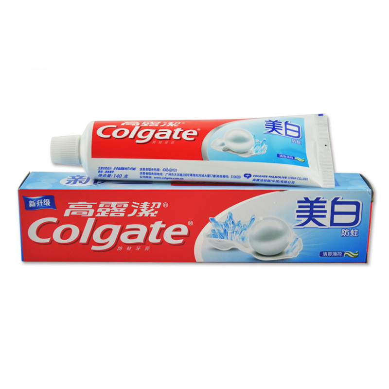 High dew and anti-tooth whitening toothpaste 140g whitening anti-moth solid tooth gums clear and refreshing mint fragrant toothpaste