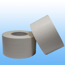 Environmentally friendly reinforced wet water kraft paper tape fiber line water soluble wet water adhesive paper 6*45M wet water kraft paper tape