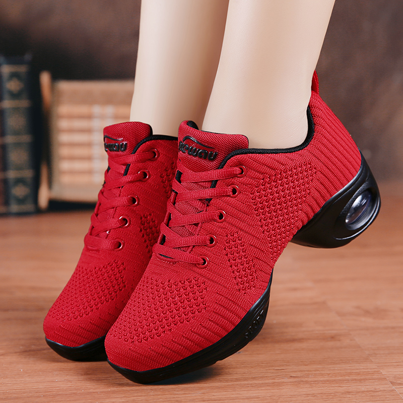 Yang Liping Square Dance Shoes Summer Red Dance Shoes Jazz Dance Shoes Women Outwear Fashion Soft Bottoms Dancing Shoes-Taobao