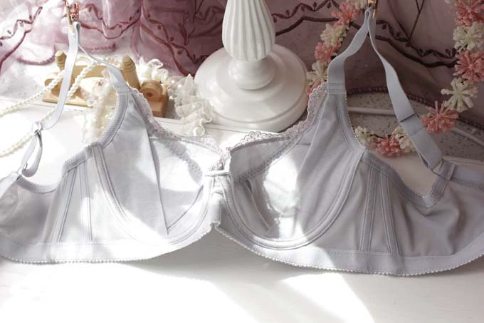 Áo ngực nữ cỡ lớn Thêu mùa hè mỏng phần thoải mái 75-95BCD cup chất béo mm bra bra bên - Strapless Bras