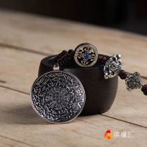 Buddhas margin Tibetan Buddhism Tibetan waist twelve Zodiac Buddha old nine gongs copper cone