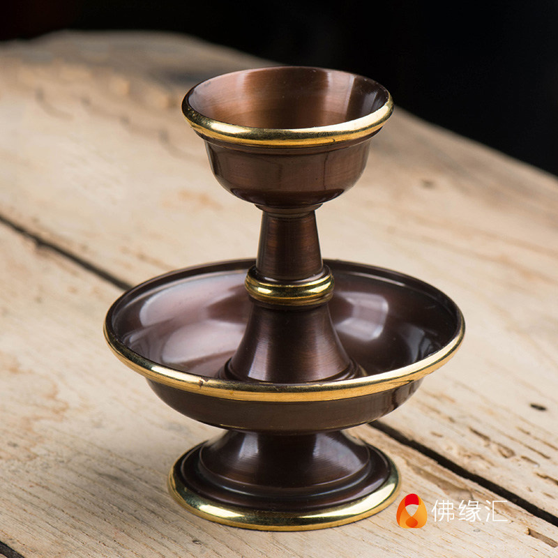 Buddha margin exchange India copper gold-plated mini for Buddha Cup Buddhist supply pure copper cup small size 9cm