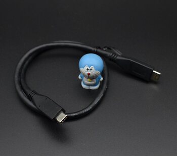Mobile Hard Drive Dual-Head Type-C Data Cable Male-To-Male 1m Usb3.2 Enhanced Power Supply 45cm with Shielding