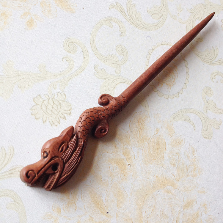 Wudang Taoist faucet hairpin hairpin peach wood hairpin ancient hairpin long hairpin hair hairpin hair accessories