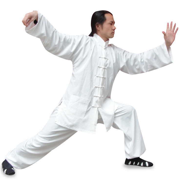 Hongyue Wudang Tai Chi Suit Silk Morning Practice Suit Wushu Kung Fu Performance Suit Tai Chi Summer Ice Cool and Breathable