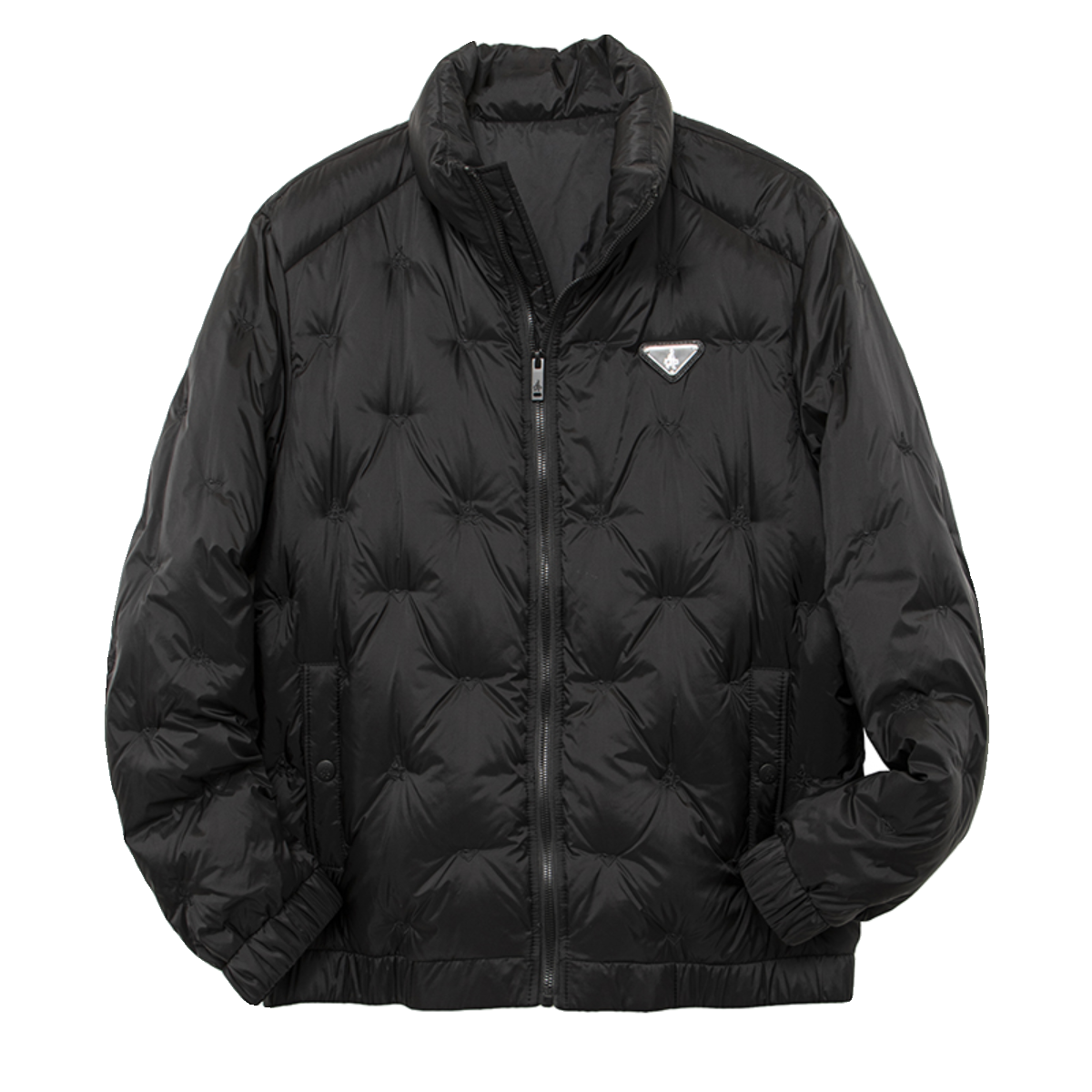 Men's winter elite comfortable keep warm velvet down jacket with down, with embroidery, duck down, feather stuffing