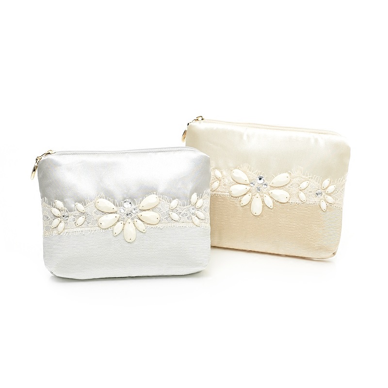 New Pint Handmade Parquet Lace Pink Tints Small Hand Bag Zero Money Bag Delicate Sanitary Cotton Containing Bag