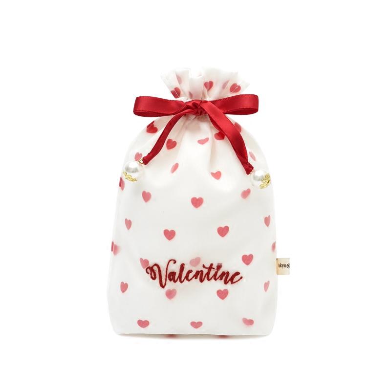 Sweet and Eugen Yarn Printed Small Love Collection Bag Bunch Pocket Gift Packing Bag 3 Sizes Optional