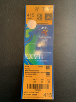 G40 2000 Sydney Olympic Games Hockey Games Tickets for Sports Non Tokyo