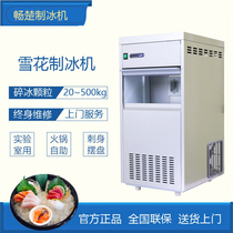 Fully automatic commercial snowflake ice maker 60 kg Small fire boiler Shop Spurs swing disc Crushed Ice All-in-one IMS-60