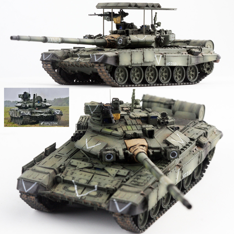 88Model 1/72 Russian T90A T90 Main Battle Tank Finished Model V-Shaped Kharkov
